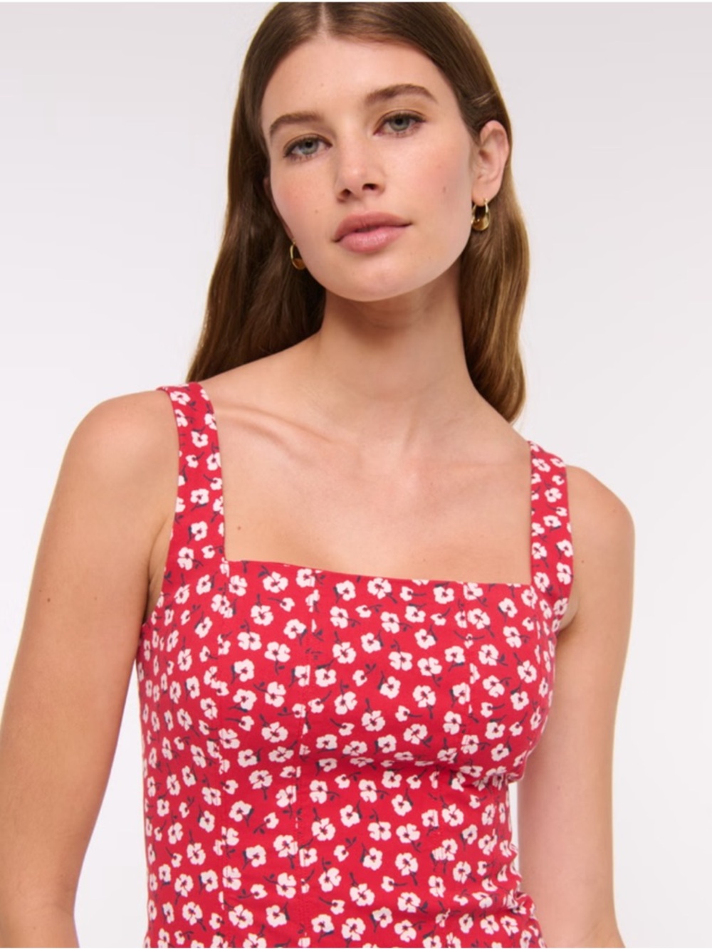 The A&F Mila Stretch Midi Dress SIZE M - Picture 3 of 17